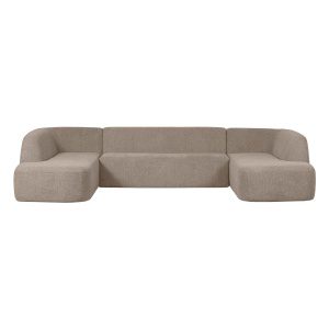 Sloping U-vorm Bank Naturel Melange