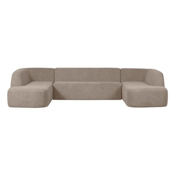 Sloping U-vorm Bank Naturel Melange