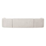 Sloping U-vorm Bank Pearl Melange
