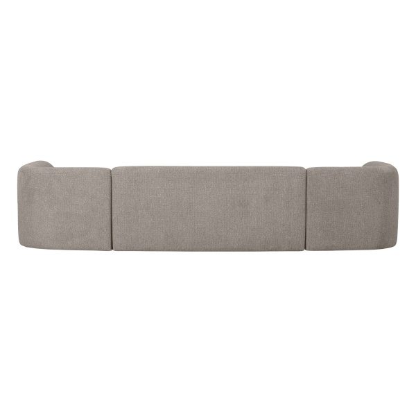 Sloping U-vorm Bank Off White Melange