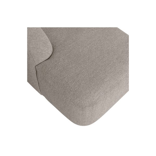 Sloping U-vorm Bank Off White Melange