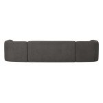 Sloping U-vorm Bank Grijs/zwart Melange