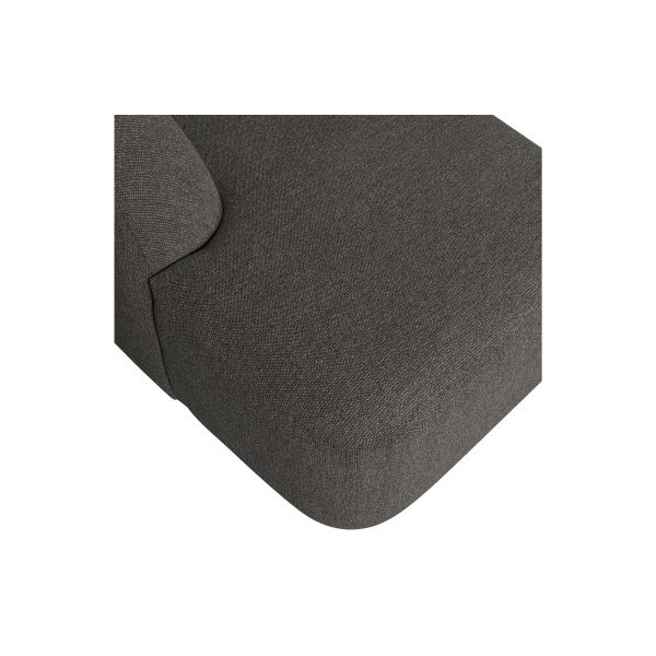 Sloping U-vorm Bank Grijs/zwart Melange