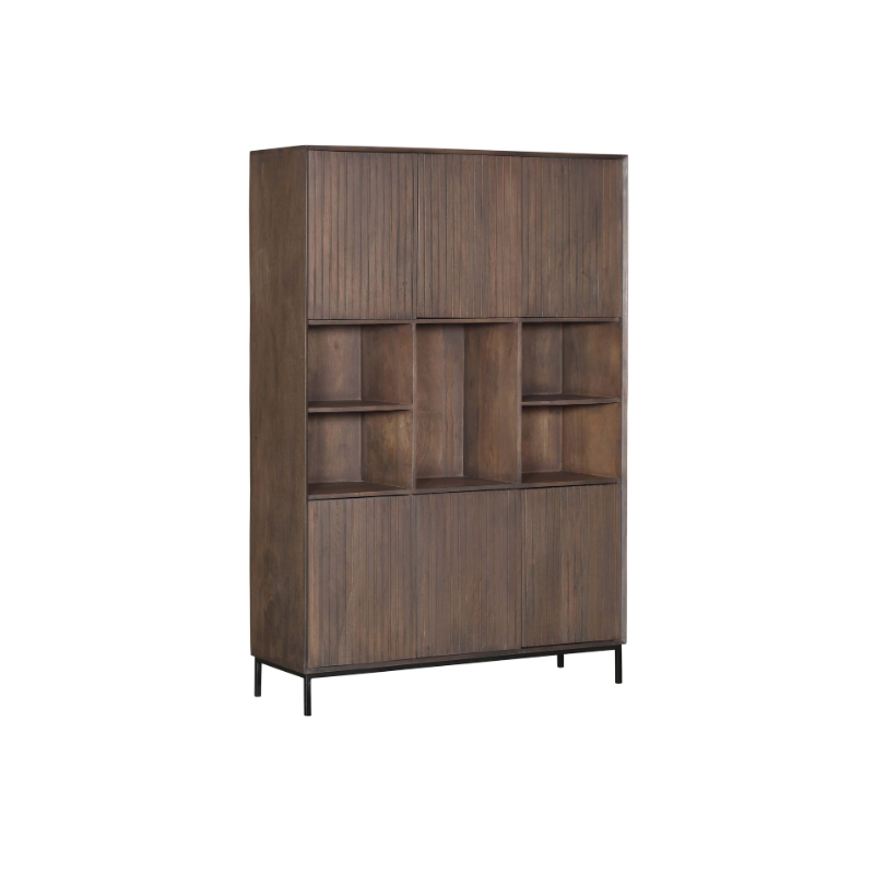 Vakkenkast XL Madison Walnoot  135 cm
