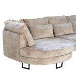 Hoekbank Pretty L Structure Velvet Beige