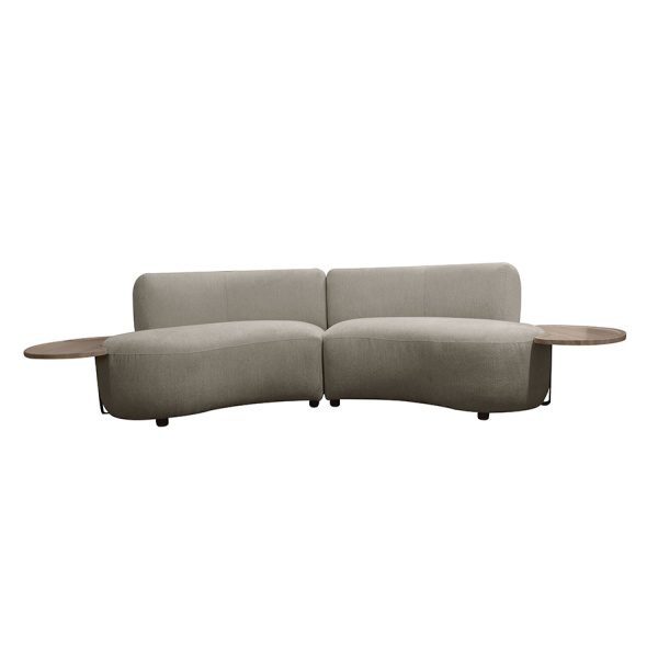 Sofa Blister Stof Naturel + Wood Table