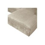 Bean Hoekbank Rechts Structure Velvet Buttermilk