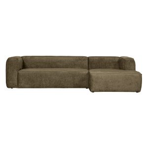 Bean Hoekbank Rechts Structure Velvet Moss