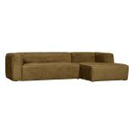 Bean Hoekbank Rechts Structure Velvet Spices