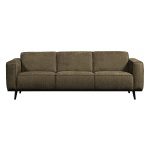 Statement 3-zits Bank 230 Cm Structure Velvet Bonsai