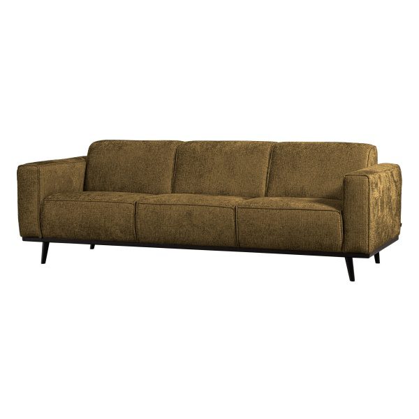 Statement 3-zits Bank 230 Cm Structure Velvet Brass