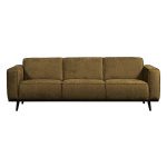 Statement 3-zits Bank 230 Cm Structure Velvet Brass