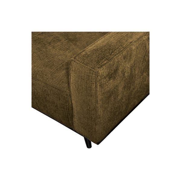 Statement 3-zits Bank 230 Cm Structure Velvet Brass