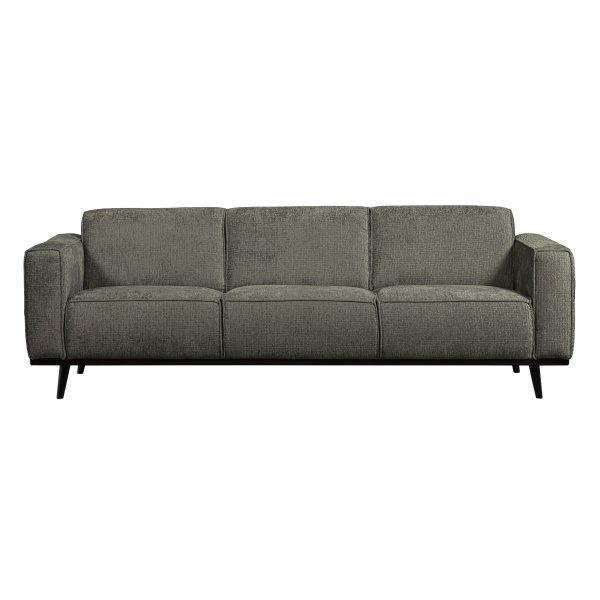 Statement 3-zits Bank 230 Cm Structure Velvet Frost
