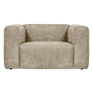 Bean Fauteuil Structure Velvet Buttermilk