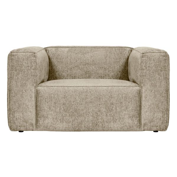 Bean Fauteuil Structure Velvet Buttermilk