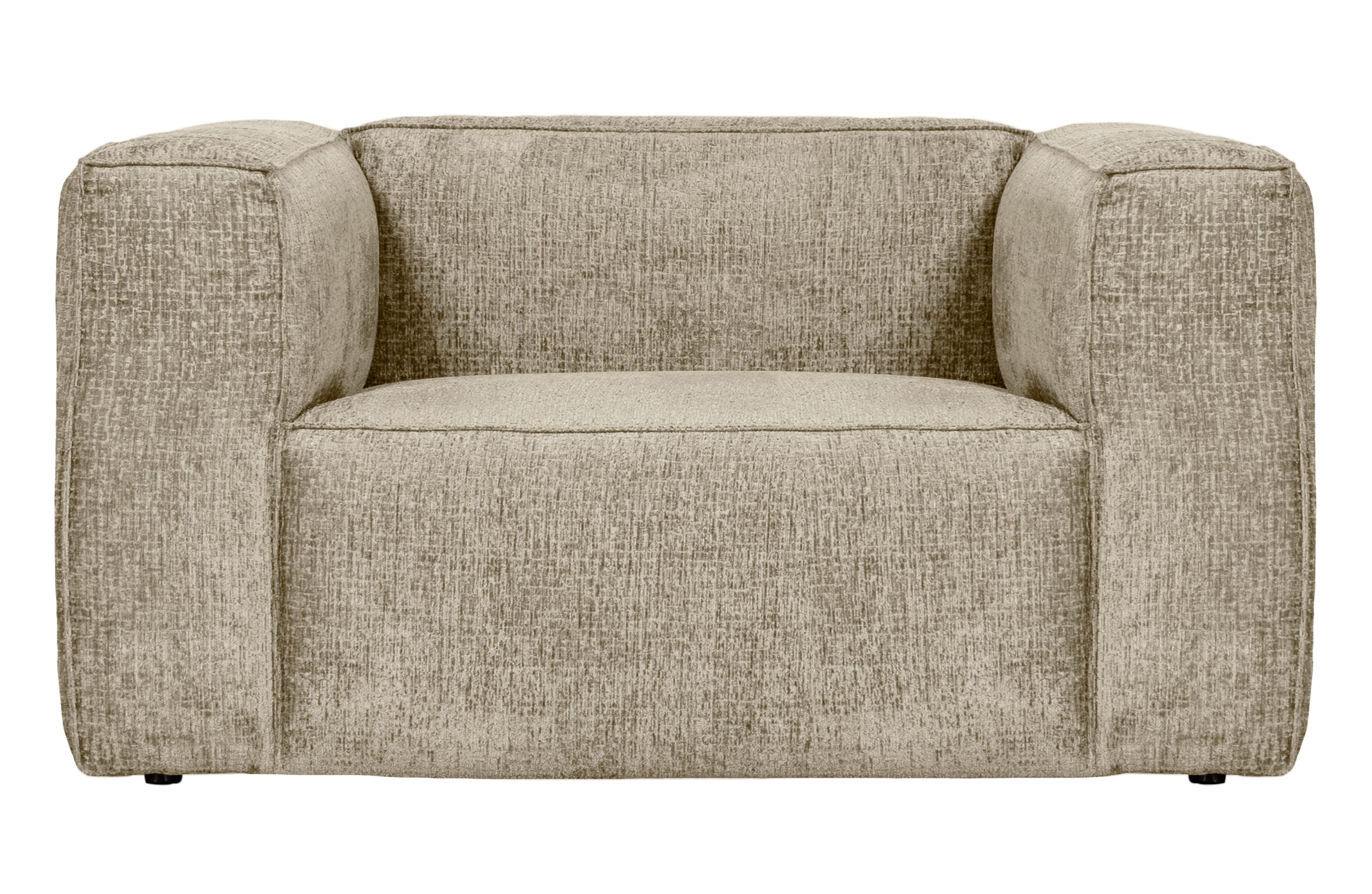 Bean Fauteuil Structure Velvet Buttermilk