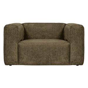 Bean Fauteuil Structure Velvet Moss