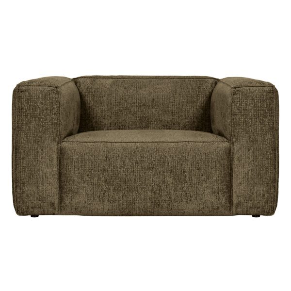 Bean Fauteuil Structure Velvet Moss