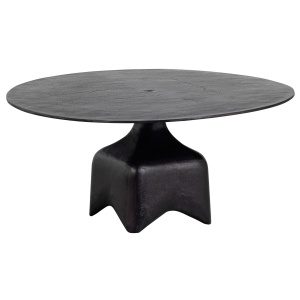 Foss Salontafel Aluminium 40xØ75cm Antique Zwart/bruin