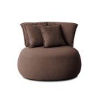 Fauteuil Robby Bouclé Taupe