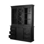 Vitrinekast Fresno Black 160 cm