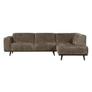 Statement Hoekbank Rechts Structure Velvet Bonsai