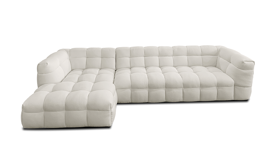 Loungebank Nina Bouclé Naturel Links