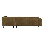 Statement Hoekbank Rechts Structure Velvet Brass