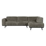 Statement Hoekbank Rechts Structure Velvet Frost