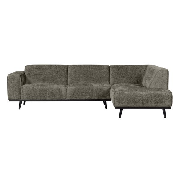 Statement Hoekbank Rechts Structure Velvet Frost