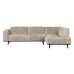 Statement Hoekbank Rechts Structure Velvet Wheatfield