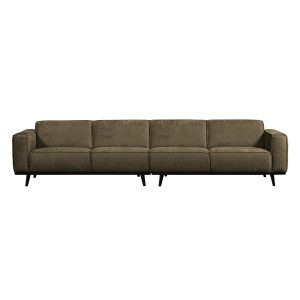 Statement Xl 4-zits Bank 372 Cm Structure Velvet Bonsai