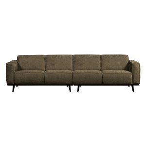 Statement 4-zits Bank 280 Cm Structure Velvet Bonsai