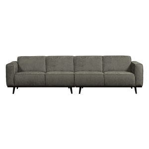 Statement 4-zits Bank 280 Cm Structure Velvet Frost