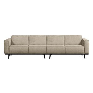 Statement 4-zits Bank 280 Cm Structure Velvet Wheatfield