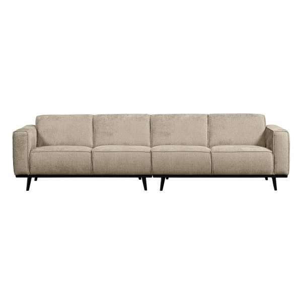 Statement 4-zits Bank 280 Cm Structure Velvet Wheatfield