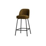 Vogue Barstoel 65cm Structure Velvet Brass