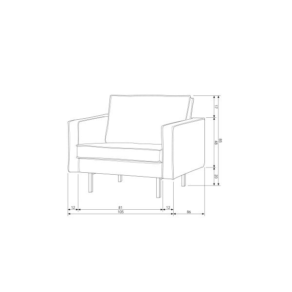 Rodeo Fauteuil BouclÉ Naturel