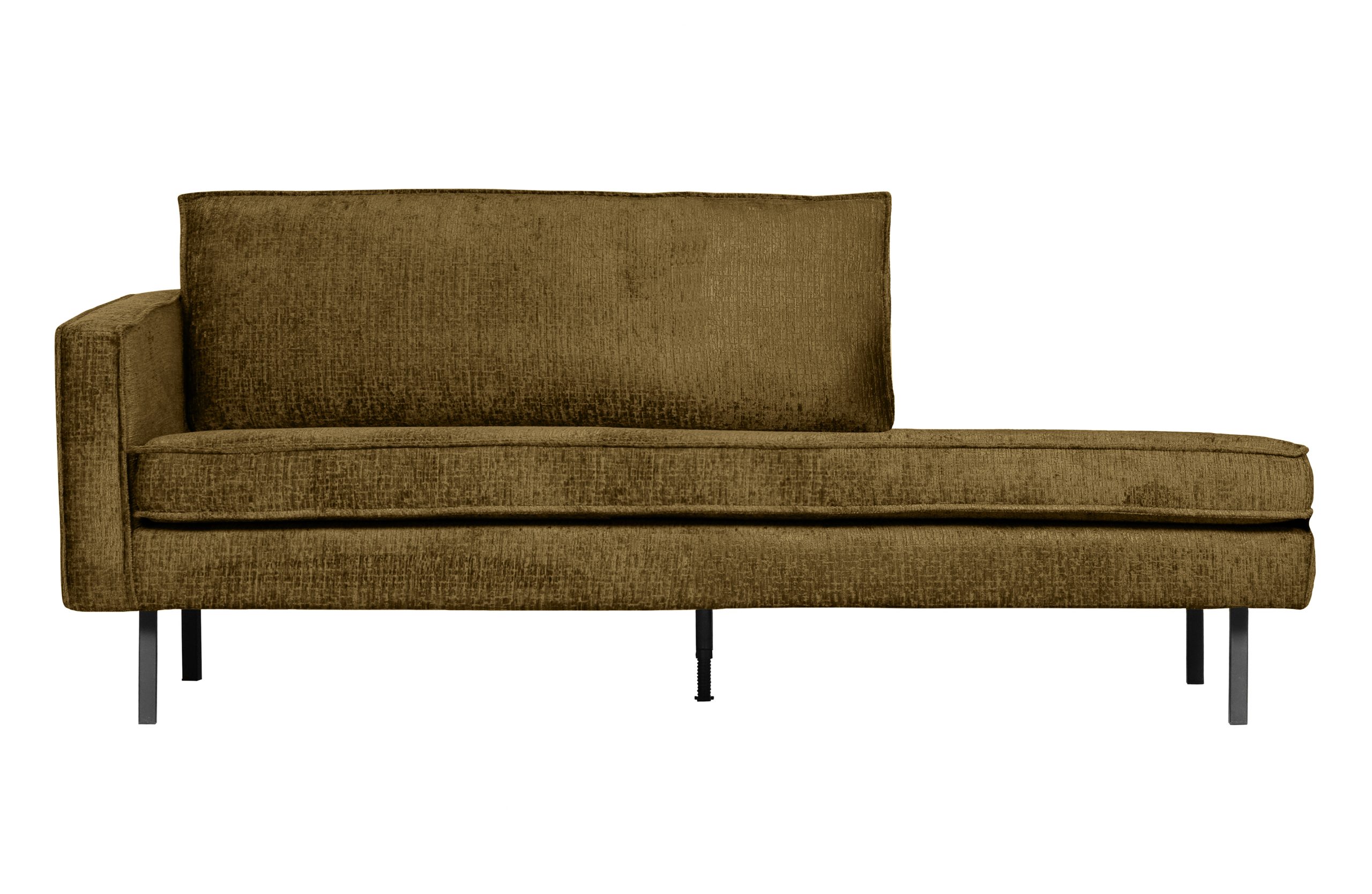 Rodeo Daybed Left Structure Velvet Brass