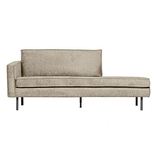 Rodeo Daybed Left Structure Velvet Wheatfield