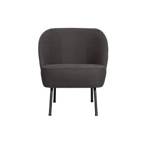 Vogue Fauteuil Geweven Stof Donkergrijs