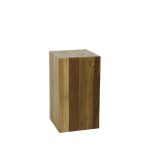 Bloemenzuil bole 65 cm / Massief gerecycled teakhout