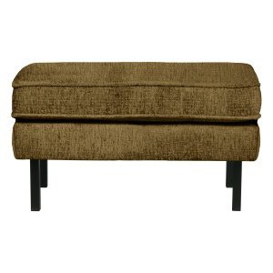 Rodeo Hocker Op Poten Structure Velvet Brass