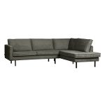 Rodeo Hoekbank Rechts Structure Velvet Frost