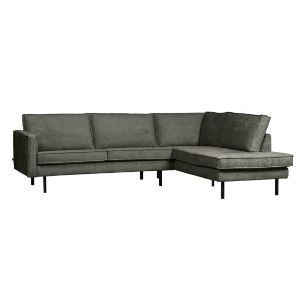 Rodeo Hoekbank Rechts Structure Velvet Frost