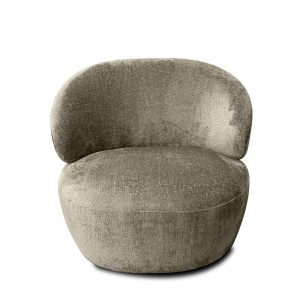Fauteuil Toon Structure Velvet Naturel
