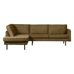 Rodeo Hoekbank Links Structure Velvet Brass