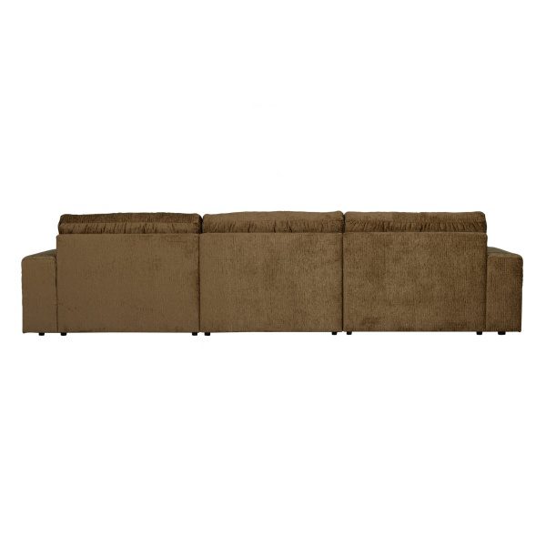 Date Chaise Longue Rechts Structure Velvet Brass