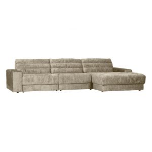 Date Chaise Longue Rechts Structure Velvet Wheatfield